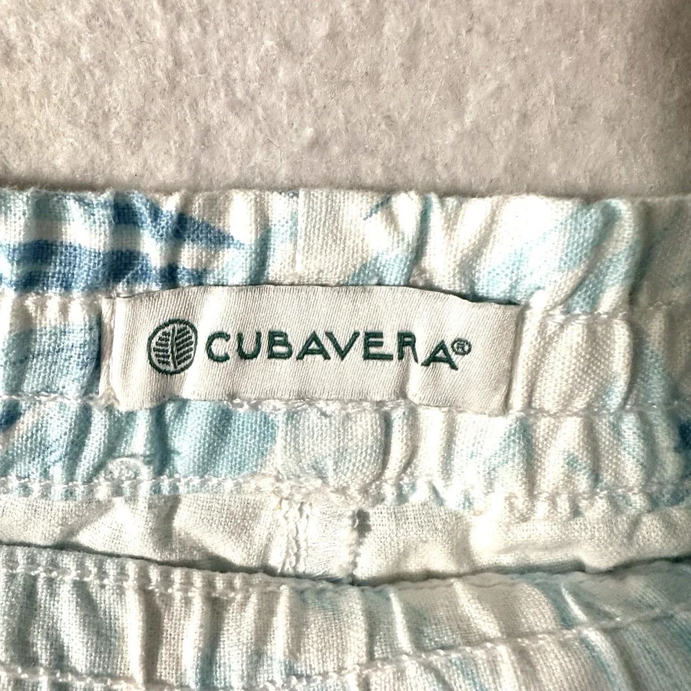 Cubavera‎ Men's XL Linen Palm Frond Drawstring 8